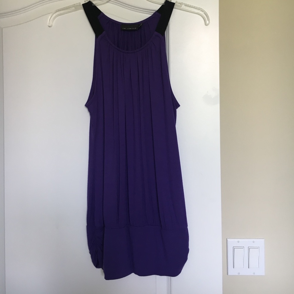 Purple Limited top with black detail on shoulders.