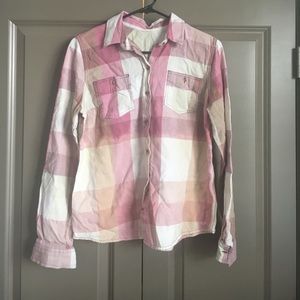 bleach dip dyed flannel