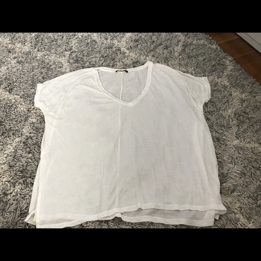 Brandy Melville v neck tee shirt