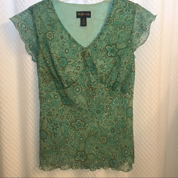 Women's Green  Blouse - Picture 1 of 5