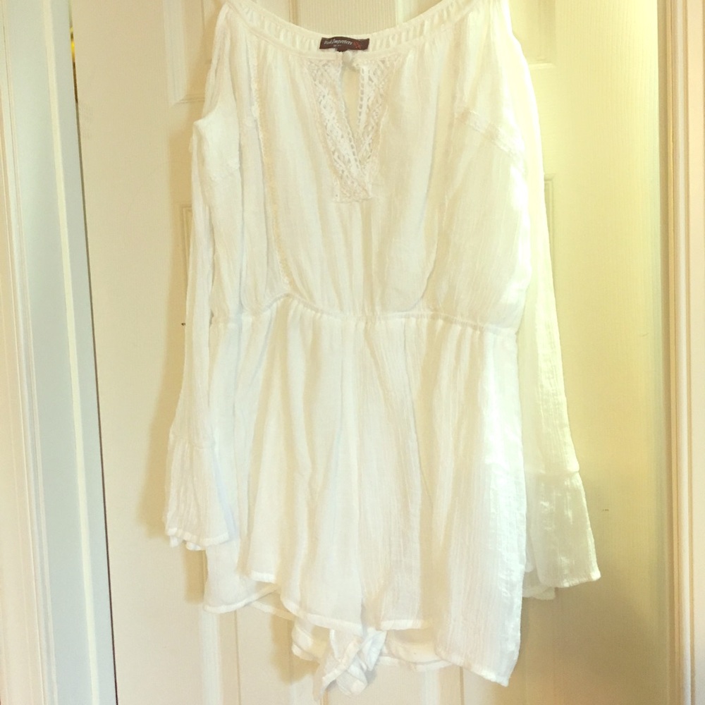 White one piece short jumper ,