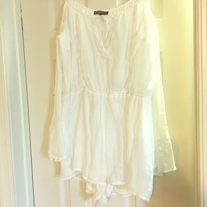 White one piece short jumper ,