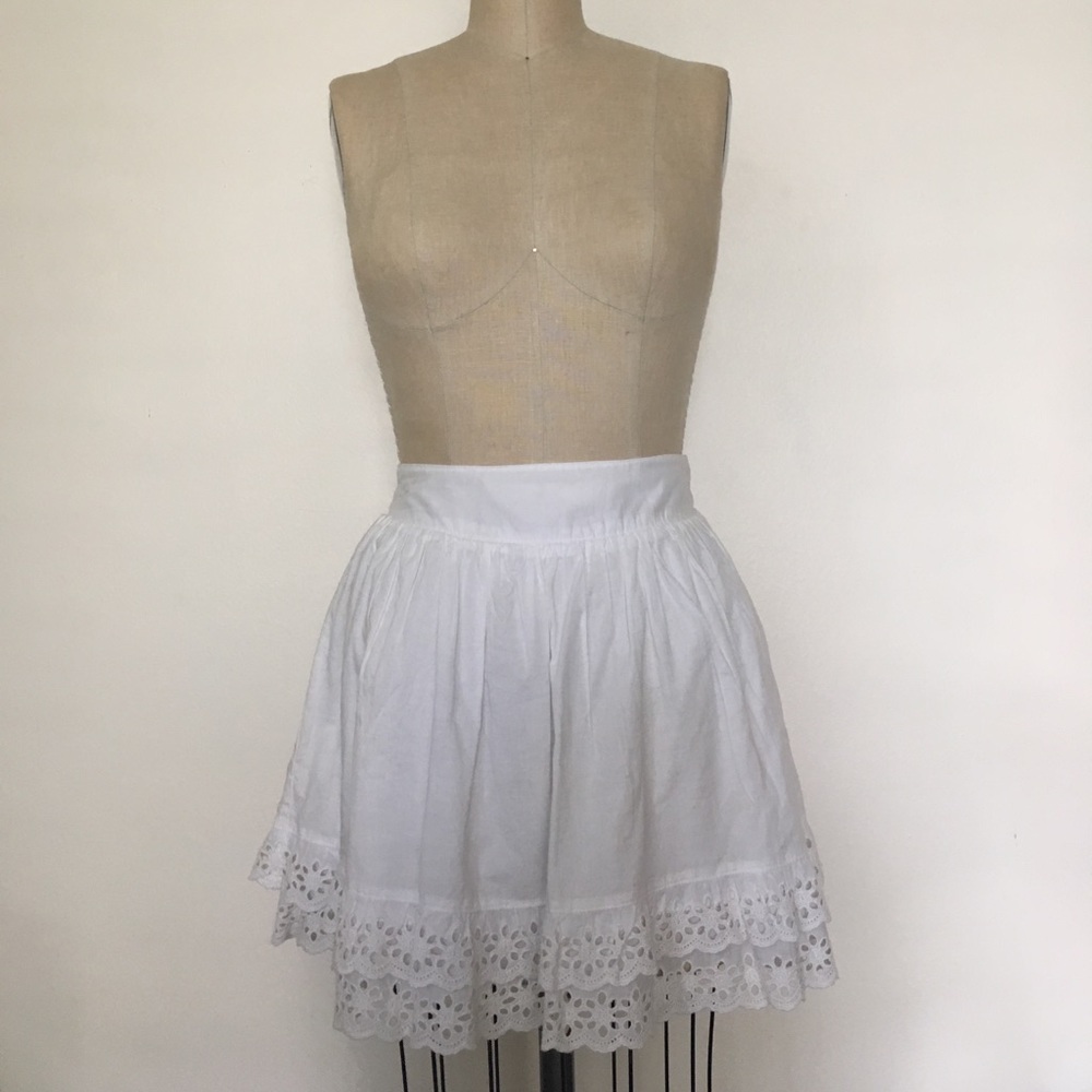 SALE White Cherokee Mini Skirt