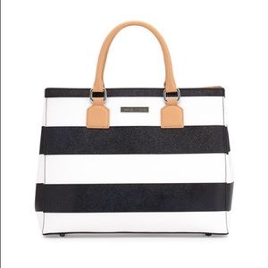 🌸NWOT🌸Striped Leather Tote