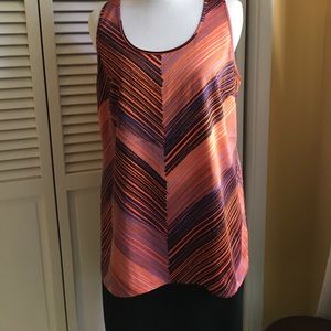 Outback RED Striped Sleeveless Blouse