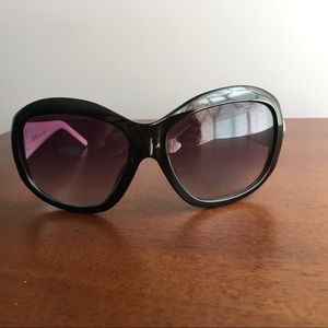 Michael Kors black and white oversized sunglasses