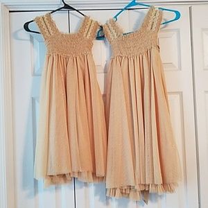 Gold sparkly dress from Garnet Hill. Size 8 and 12