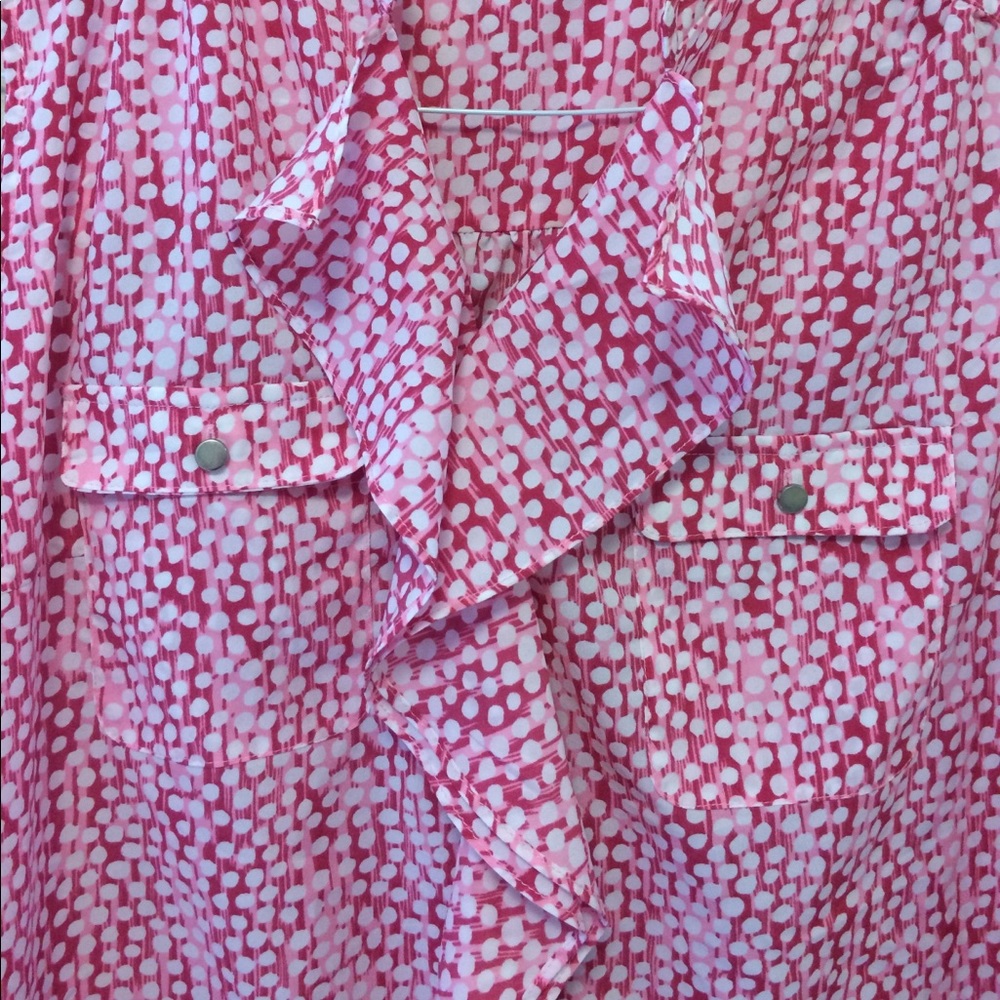 Pink ruffle blouse! - Picture 2 of 4