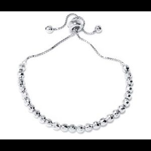 Sterling Silver Diamond-Cut Bead Bracelet