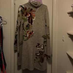 Anthropologist Flared Sleeved Sweater Dress