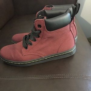 Maroon Dr. Martens