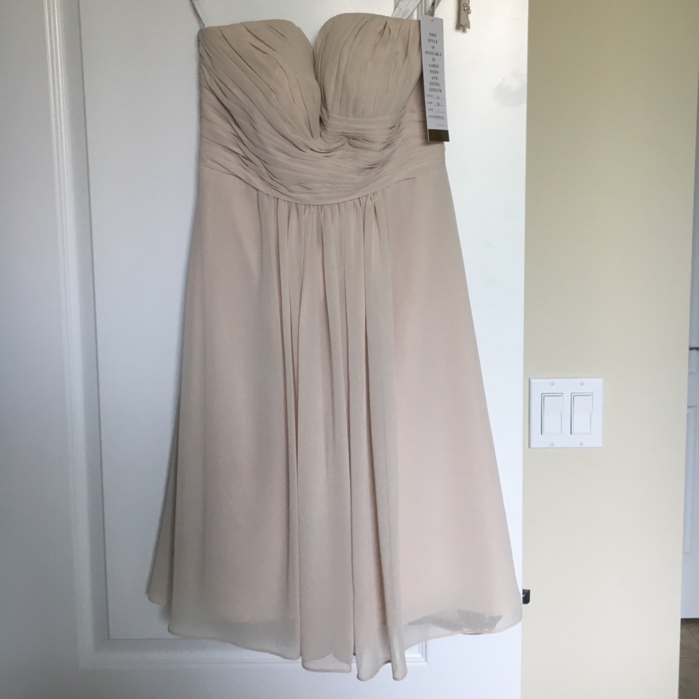 Champagne strapless Bridesmaid dress