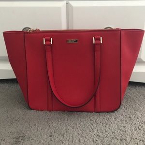 Kate Spade Red Tote Bag
