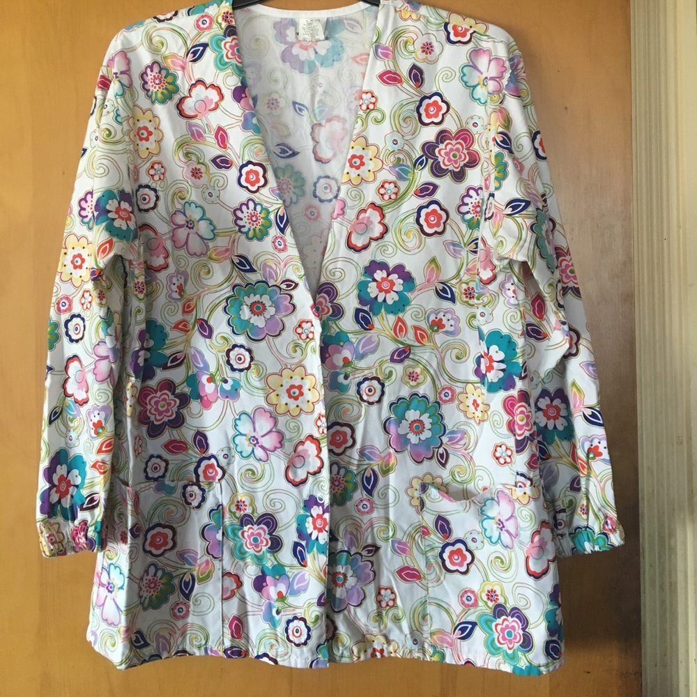 Floral Scrub Jacket