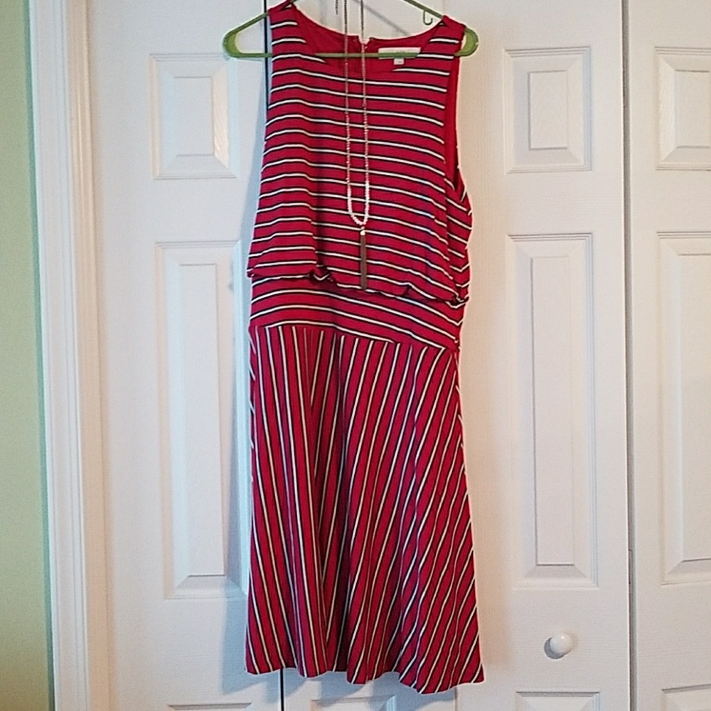 Striped dress from Loft