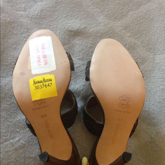 Manolo Blahnik metal braided heels - Picture 4 of 5