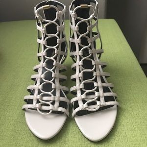 Calvin Klein size 8 cage Bootie White BRAND NEW