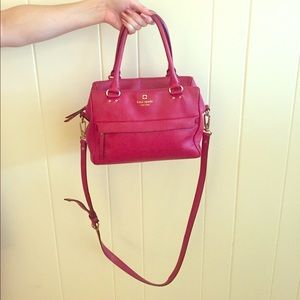 KATE SPADE RED LEATHER BAG