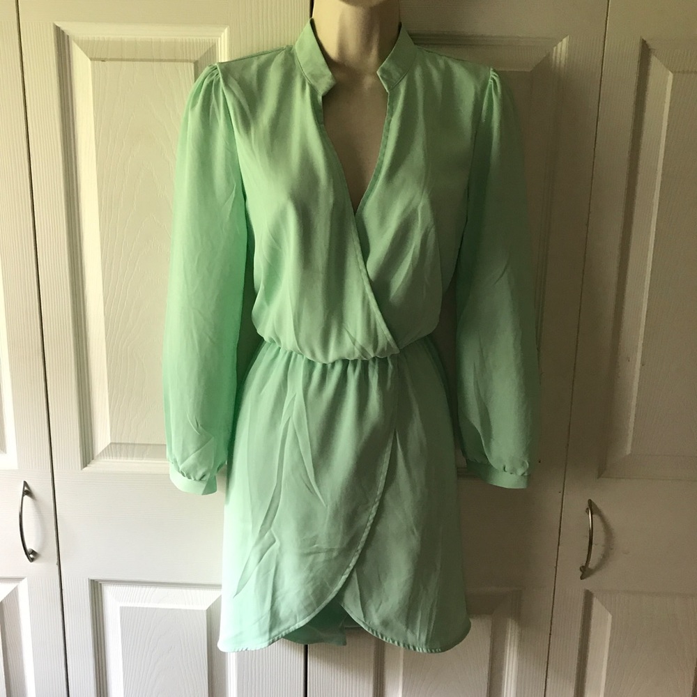 Mint Wrap Dress