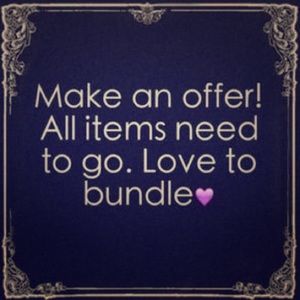 Everything needs to go! Make me offers! 💕💕💕