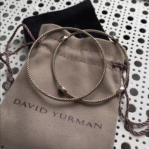 2 Silver David Yurman Bracelets