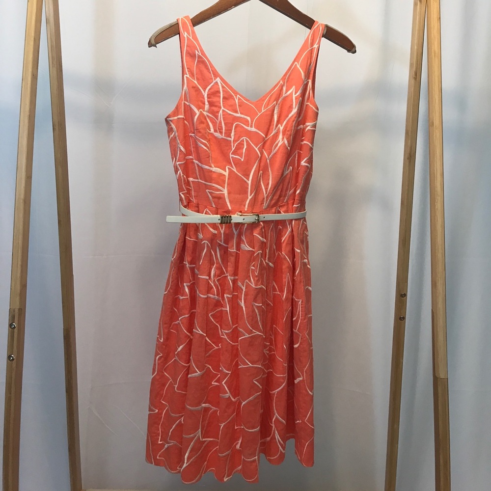 Coral and cream Antonio Melani dress.