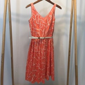 Coral and cream Antonio Melani dress.