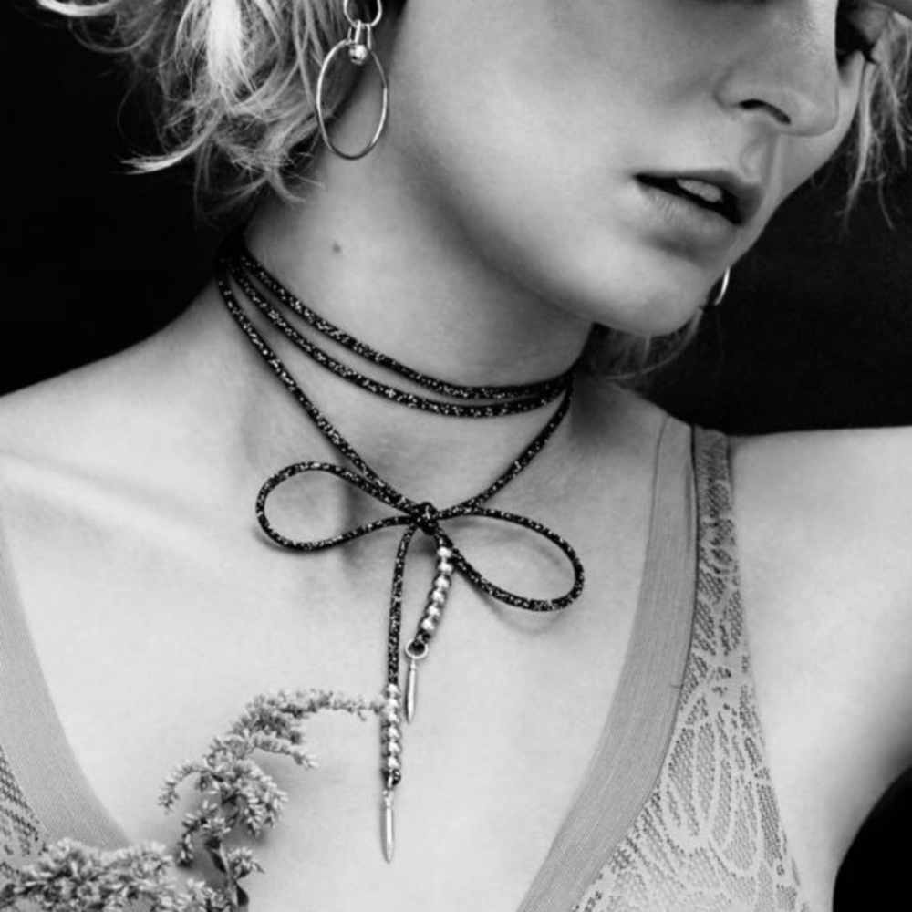 NWOT Biko Sparkle Bolo Necklace
