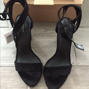 Black Zara Strap Heels
