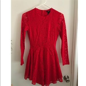 H&M red lace dress