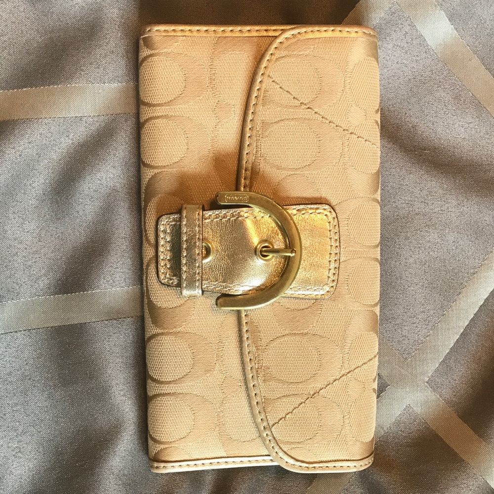 Gold Coach wallet
