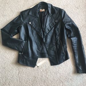 Faux leather jacket