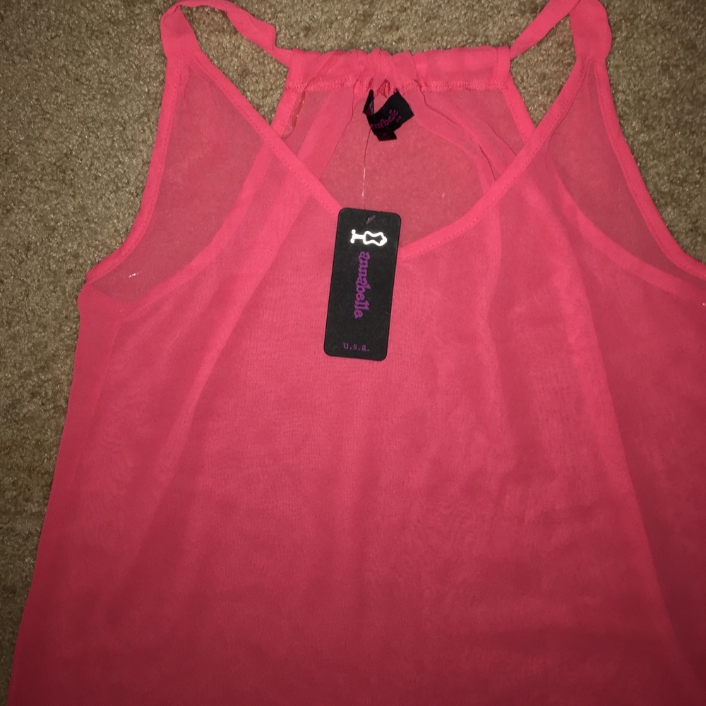Pink summer blouse