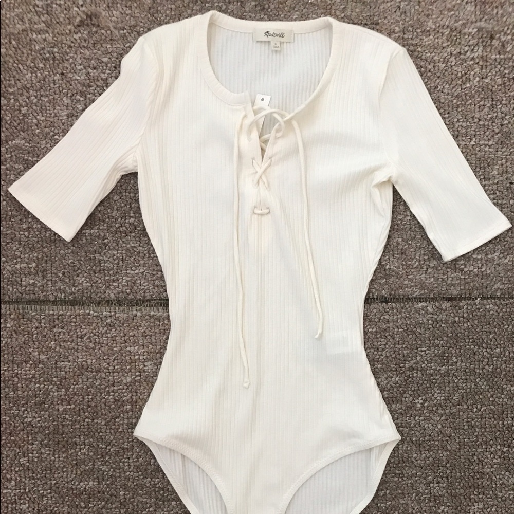Madewell Tie Front Bodysuit