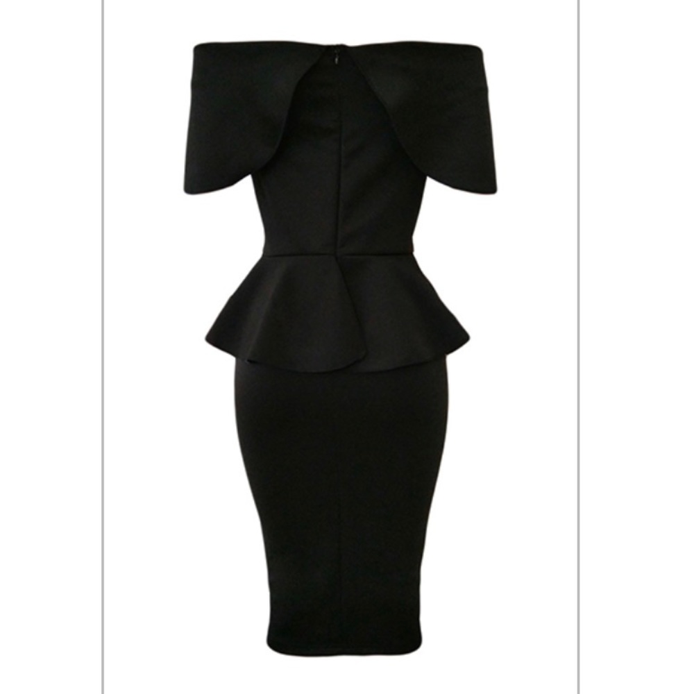 ⚜️BNWOT ⚜️Mid Calf Peplum Waist Dress - Picture 3 of 3