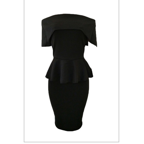 ⚜️BNWOT ⚜️Mid Calf Peplum Waist Dress - Picture 2 of 3