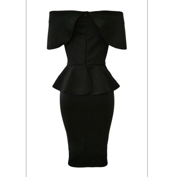 ⚜️BNWOT ⚜️Mid Calf Peplum Waist Dress - Picture 3 of 3