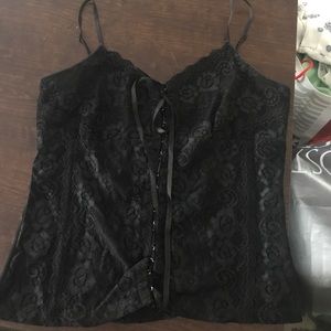 Black lace top