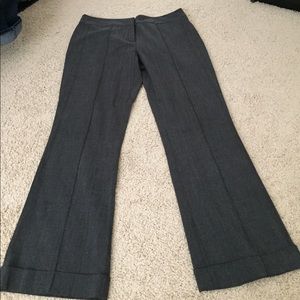 Mossimo stretch gray pintuck trousers