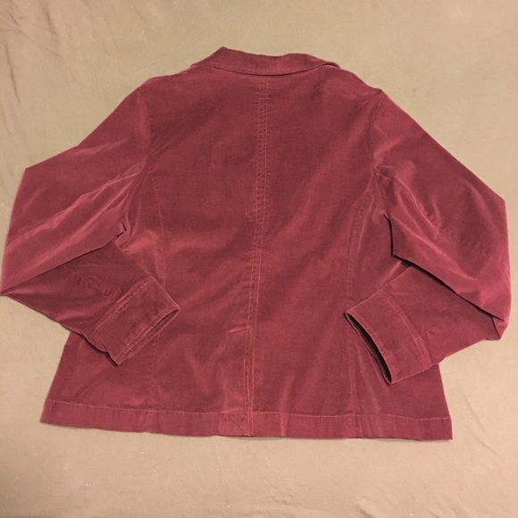 NWT Maroon Corduroy Blazer - Picture 2 of 7
