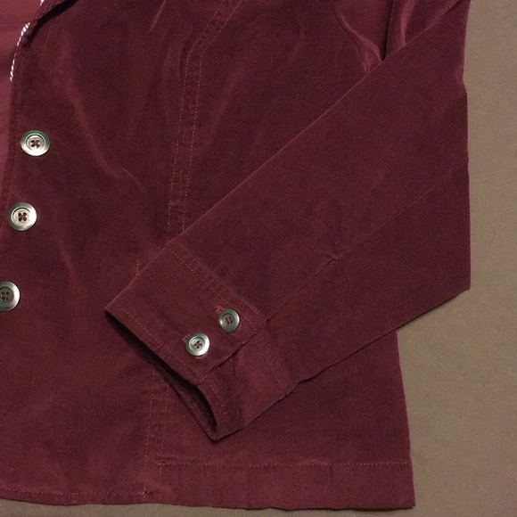 NWT Maroon Corduroy Blazer - Picture 5 of 7