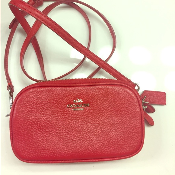 Coach Handbags - Red  leather handbag cross body