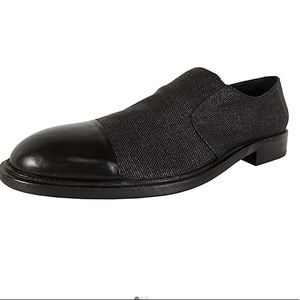 Donald J Pliner Zarro-DL Black Slip-on Loafers