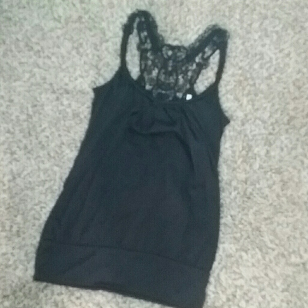 Black tank top