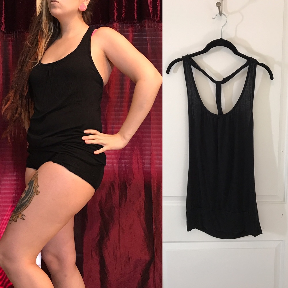 Black tank top