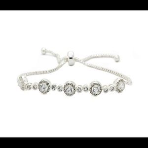 Adjustable Round CZ Stone Bracelet