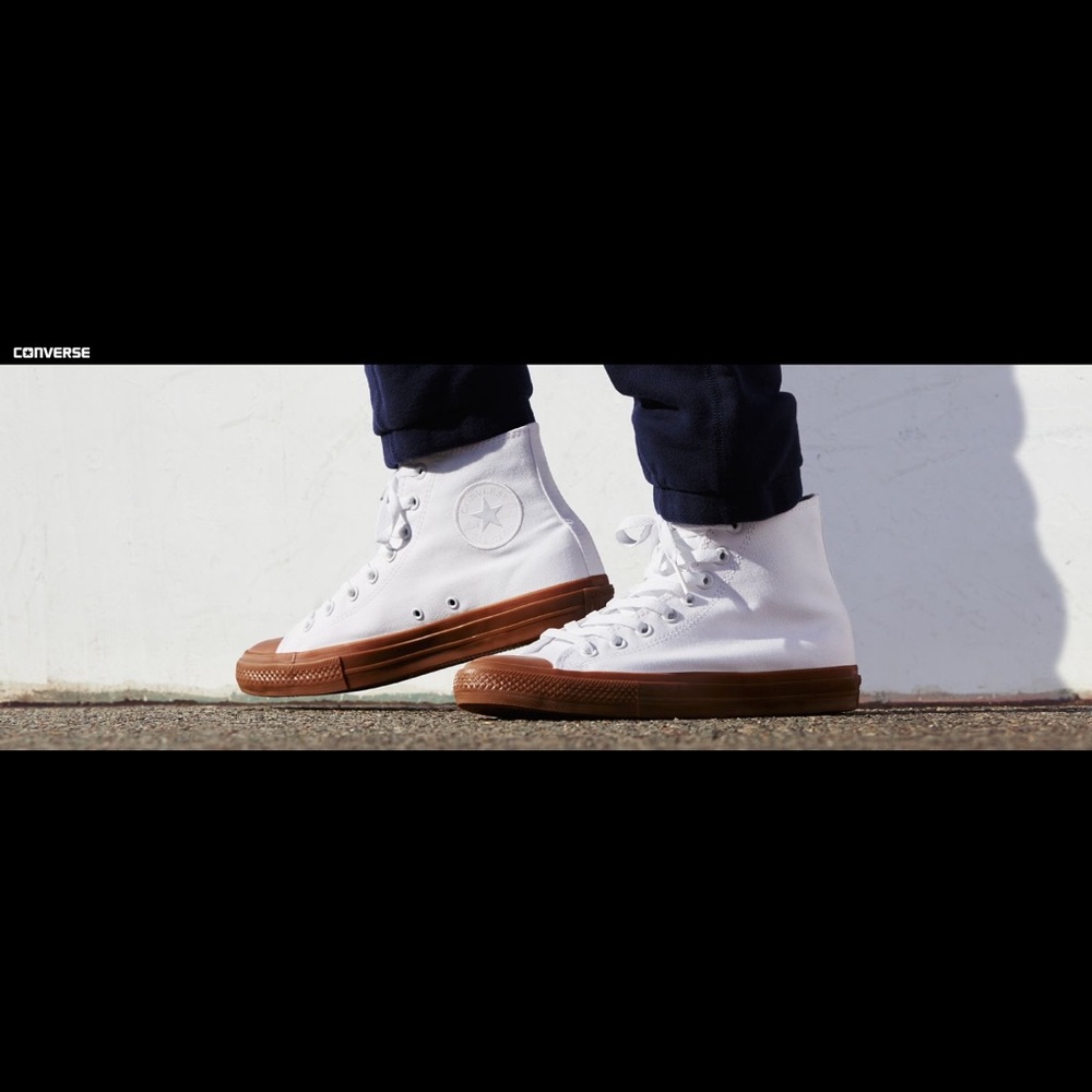 Converse White Gum Sole