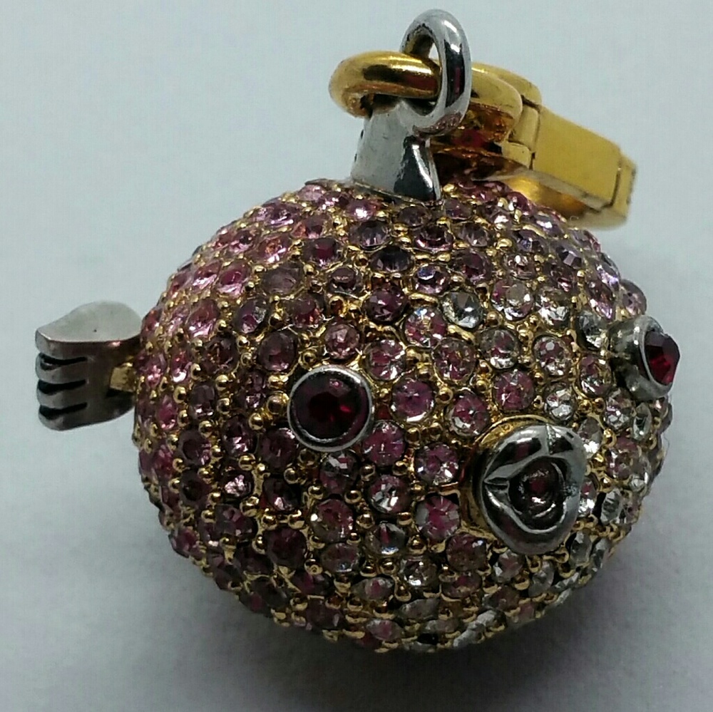 Rare Juicy Couture pave blowfish charm