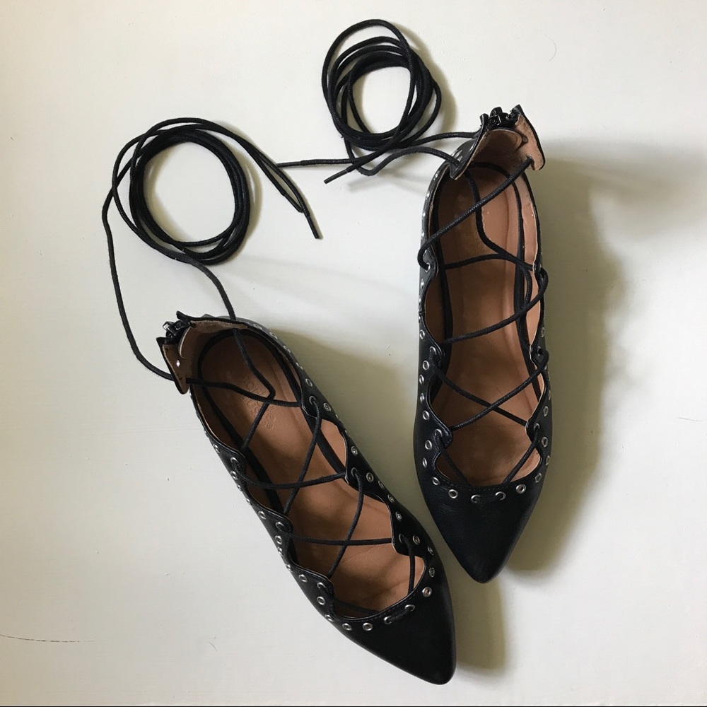 Lace Up Flats