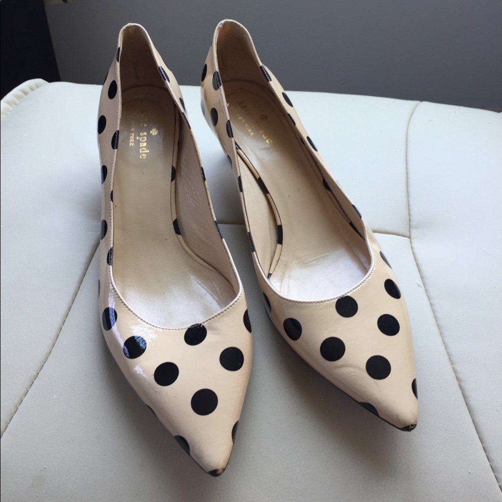 Kate spade polka dot pumps